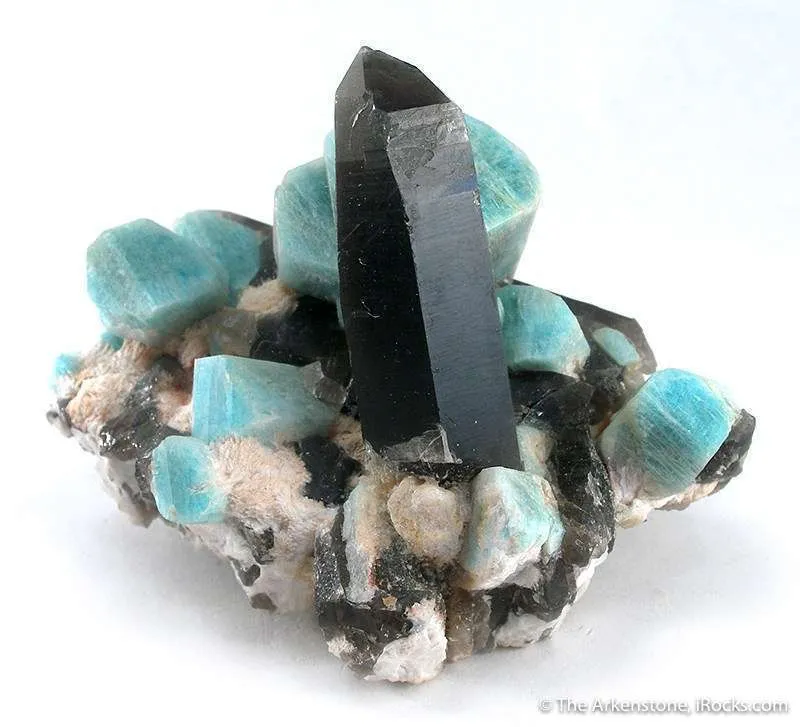 Amazonite With Smoky Quartz - image 2