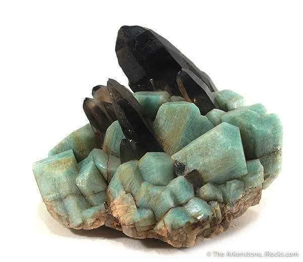 Amazonite With Smoky Quartz image