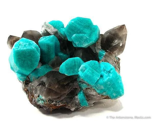 Amazonite With Smoky Quartz image