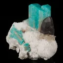 Amazonite with Smoky Quartz on Cleavelandite - image 2