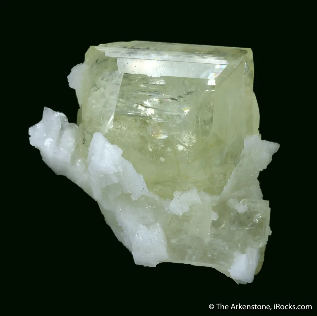 Amblygonite (twinned) with Albite - image 2