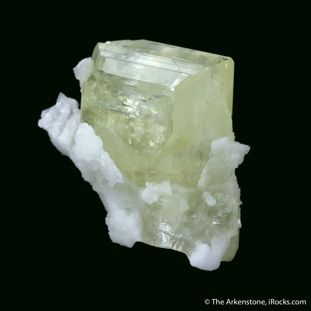 Amblygonite (twinned) with Albite image