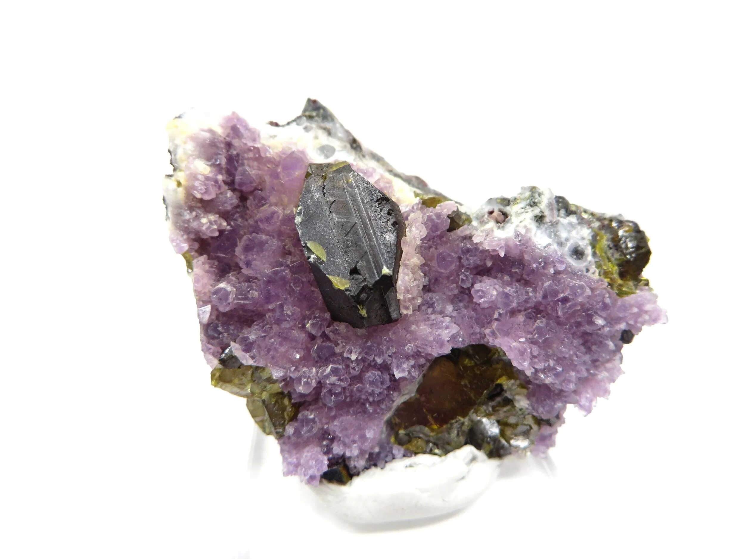 Amethyst and Sphalerite - image 1