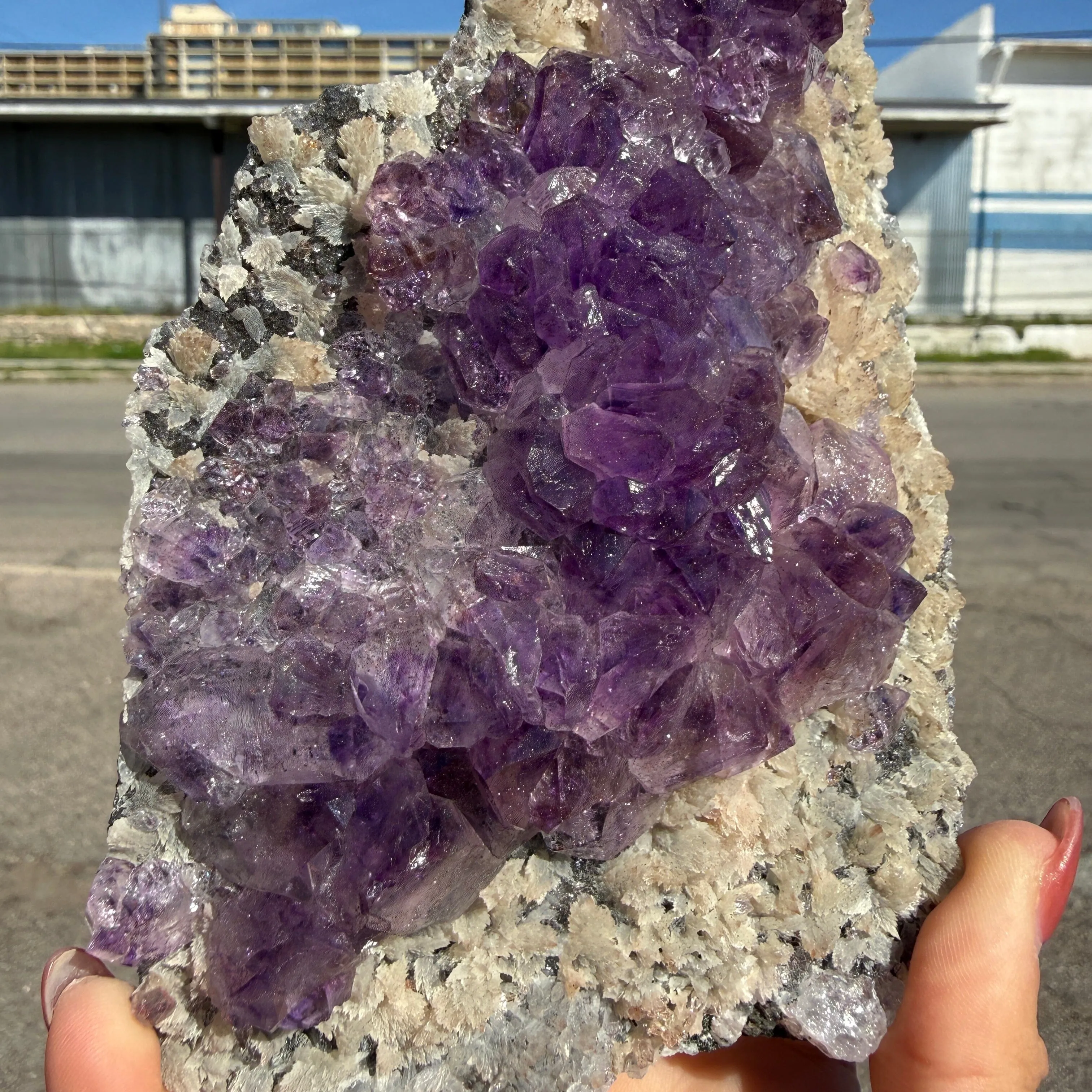 Amethyst Cluster Natural Deep Purple Specimen from Karur, India | - image 7