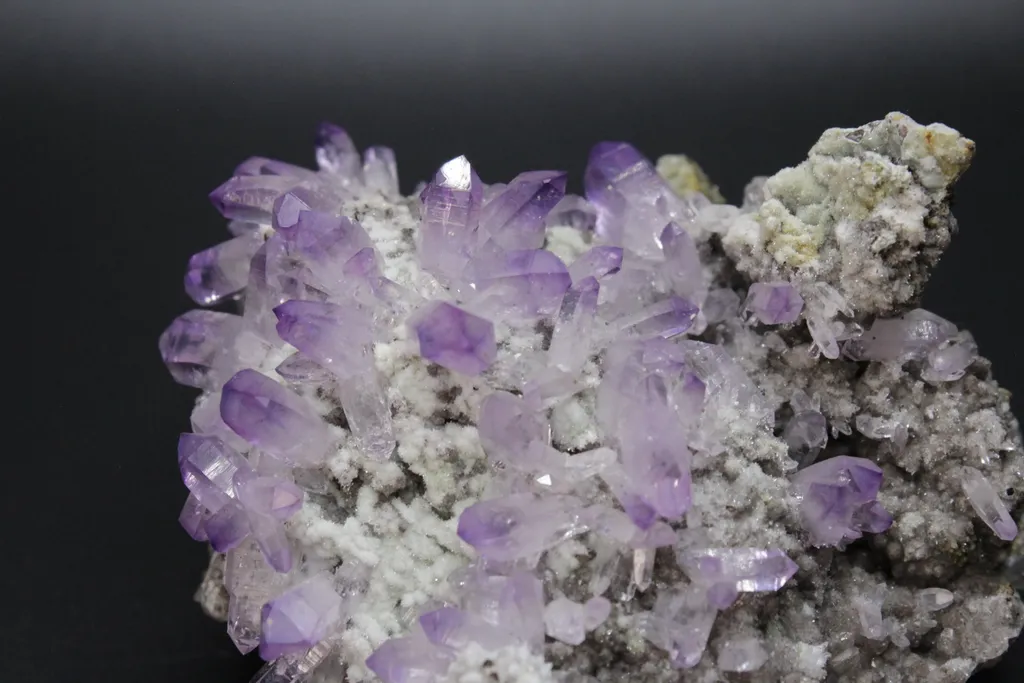 Amethyst crystals on matrix - image 4