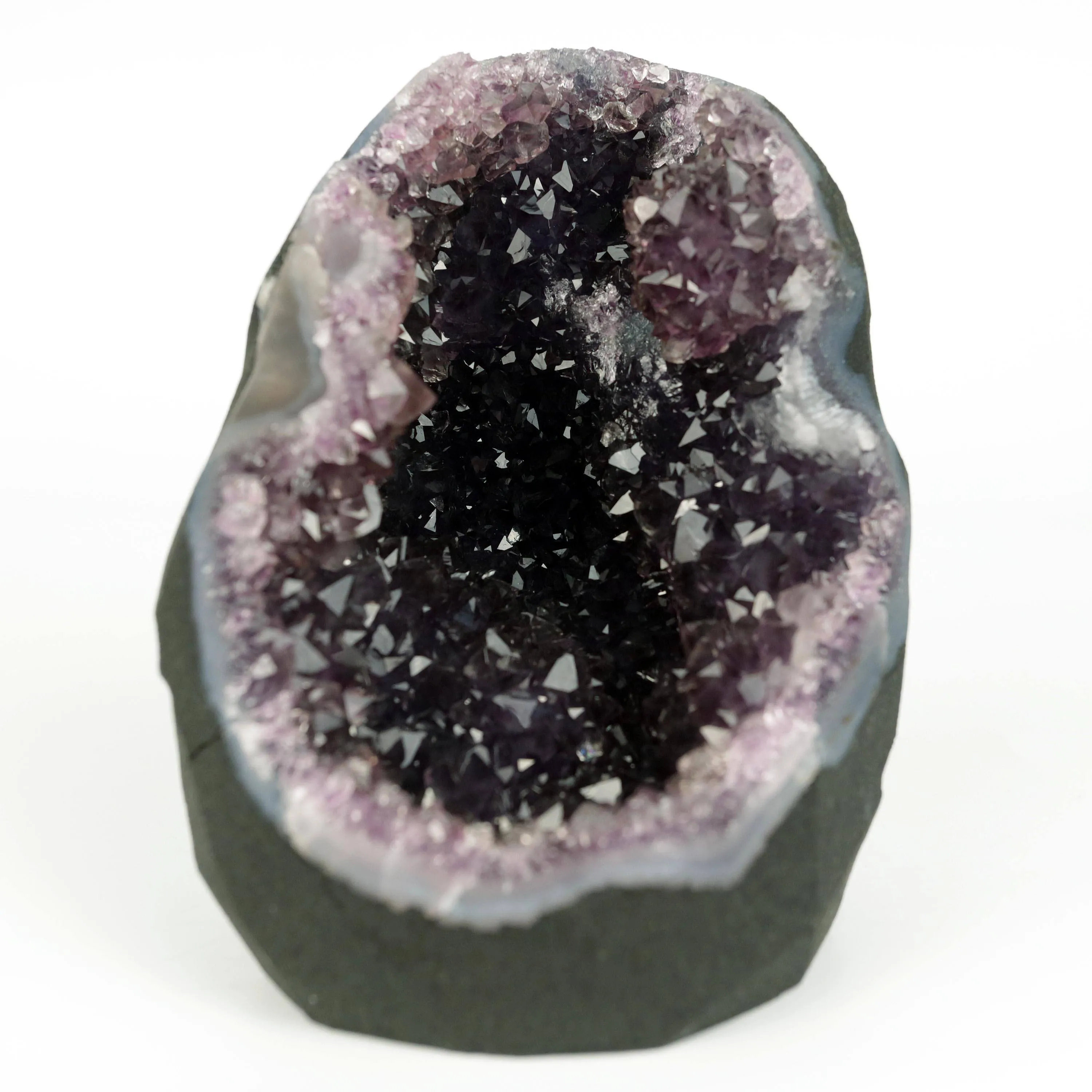 Amethyst Dark Purple Crystals Geode Natural Mineral Specimen - image 1