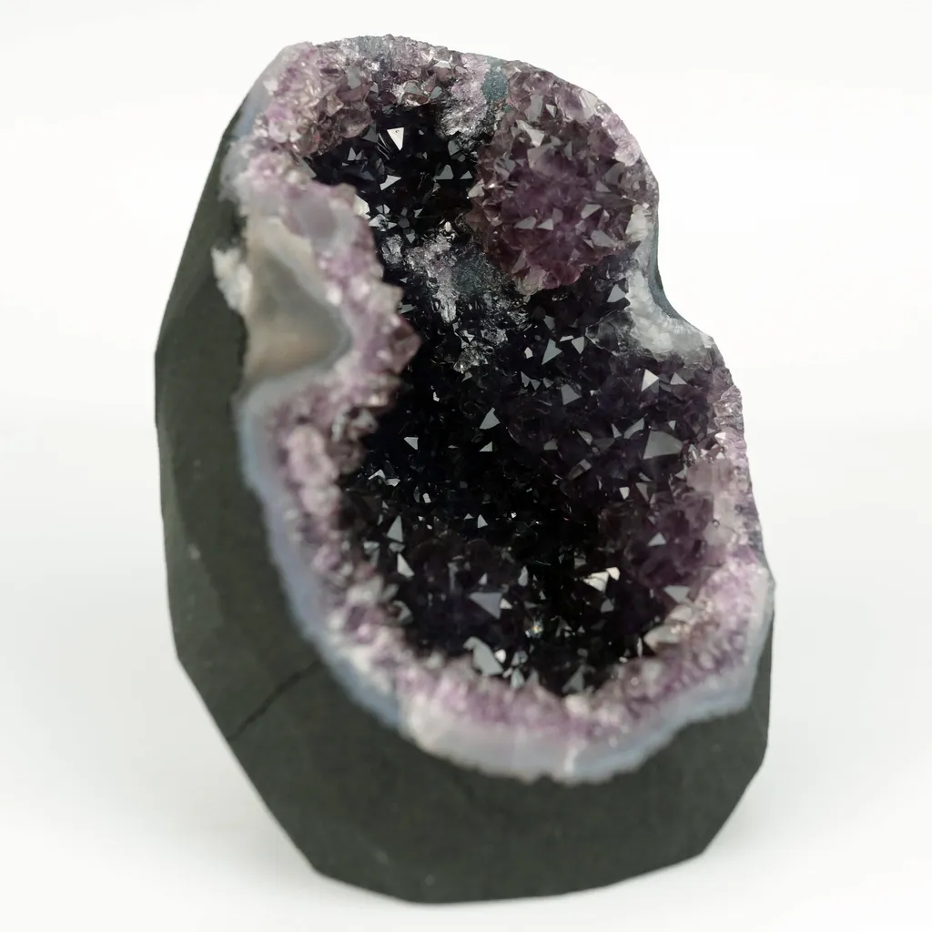 Amethyst Dark Purple Crystals Geode Natural Mineral Specimen - image 5