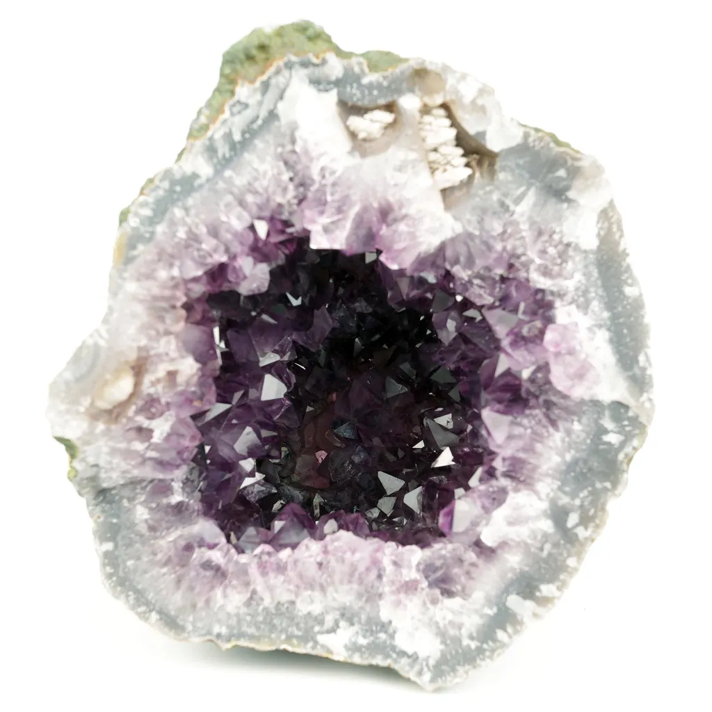 Amethyst Dark Purple Crystals Geode Natural Mineral Specimen image