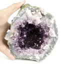 Amethyst Dark Purple Crystals Geode Natural Mineral Specimen - image 3
