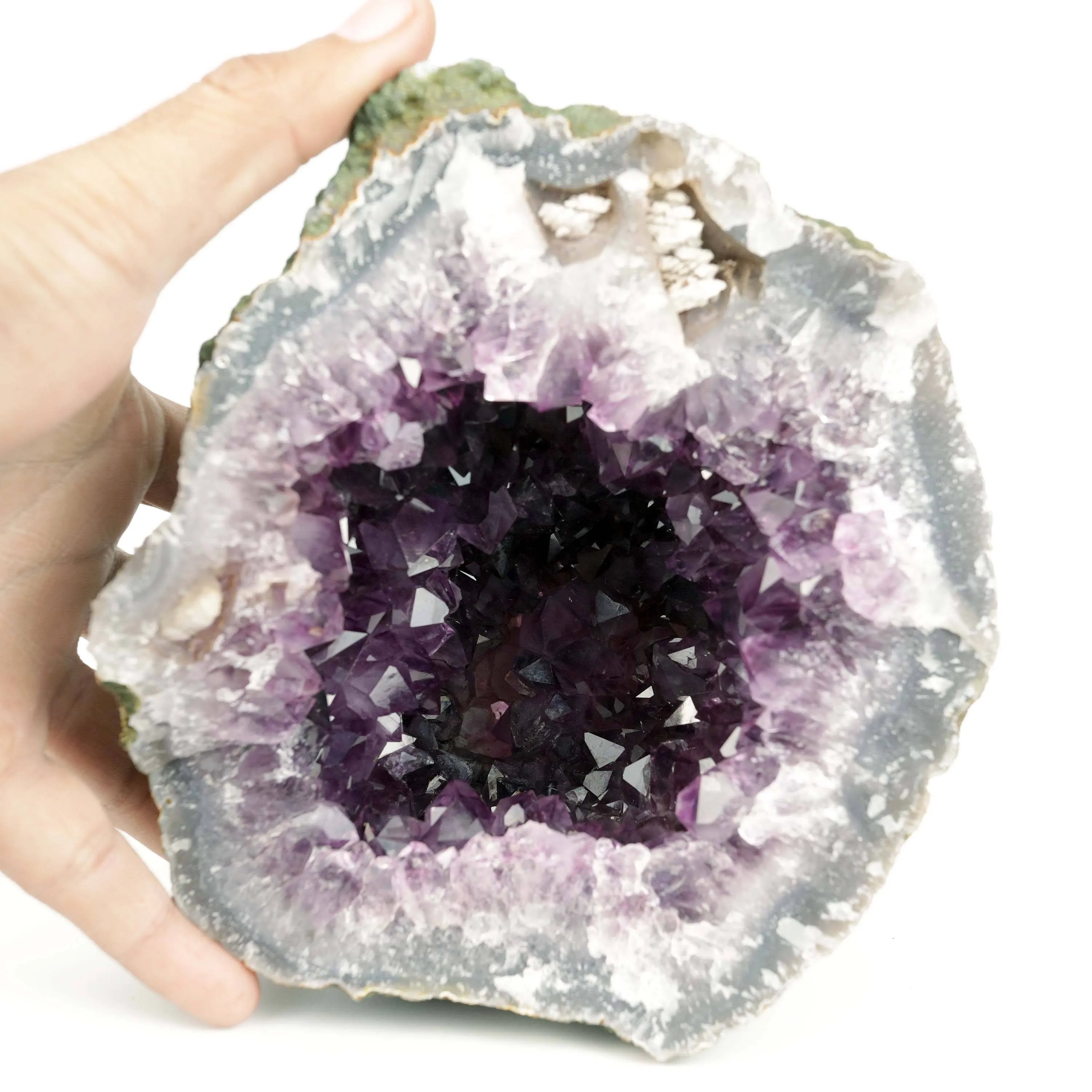 Amethyst Dark Purple Crystals Geode Natural Mineral Specimen - image 3