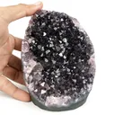 Amethyst Dark Purple Crystals Geode Natural Mineral Specimen - image 3