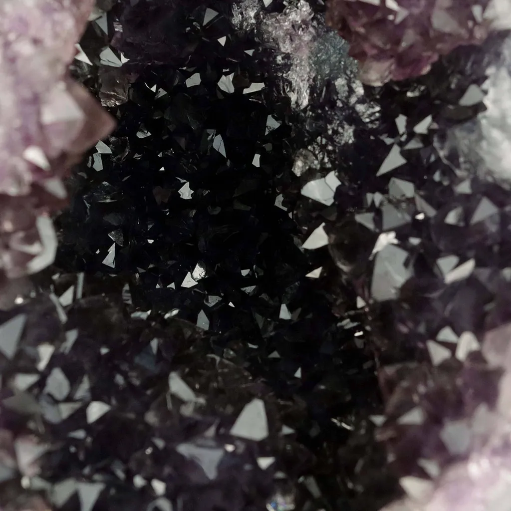 Amethyst Dark Purple Crystals Geode Natural Mineral Specimen - image 2