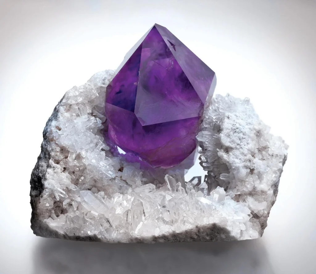 Amethyst from Jacksons Crossroads, Georgia, USA image