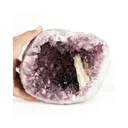 Amethyst Geode formation with Fluorescent Calcite Natural Mineral Specimen - image 4