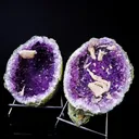 Amethyst Geode with Calcite Natural Mineral Specimen - image 5