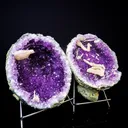 Amethyst Geode with Calcite Natural Mineral Specimen - image 2