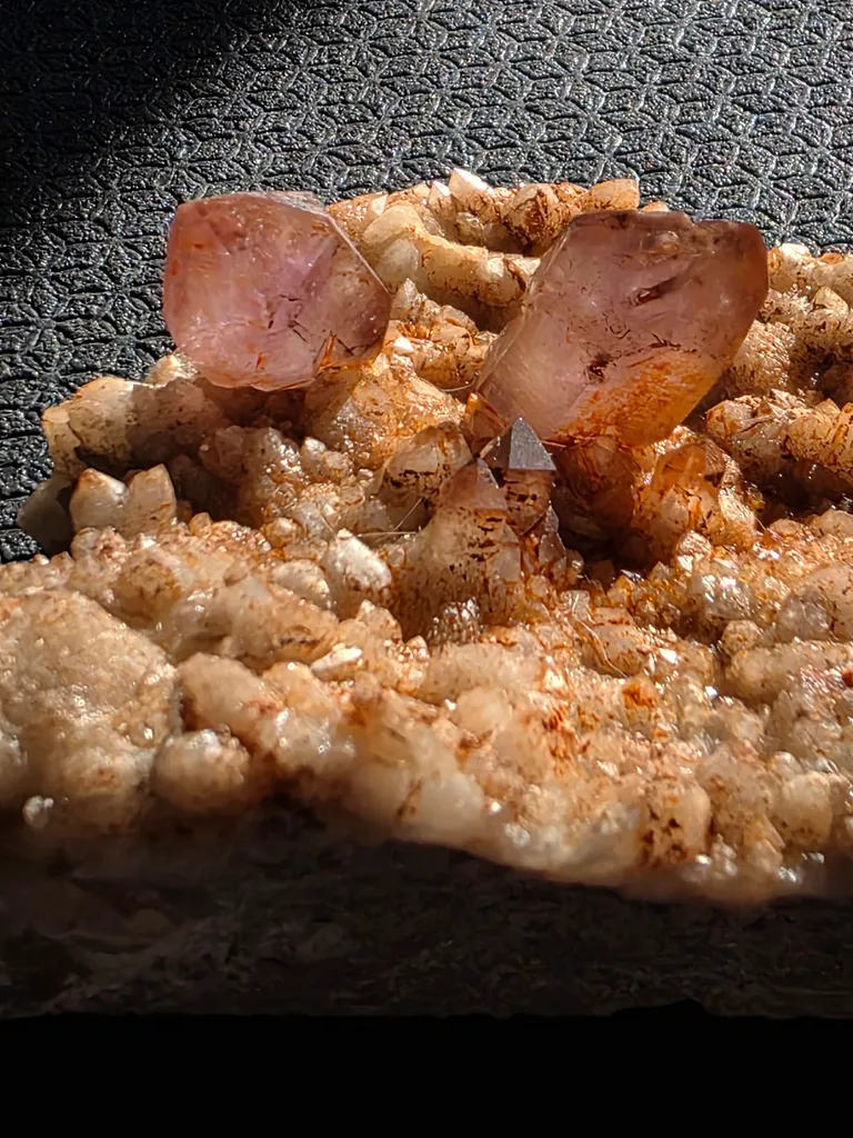 Amethyst in matrix image