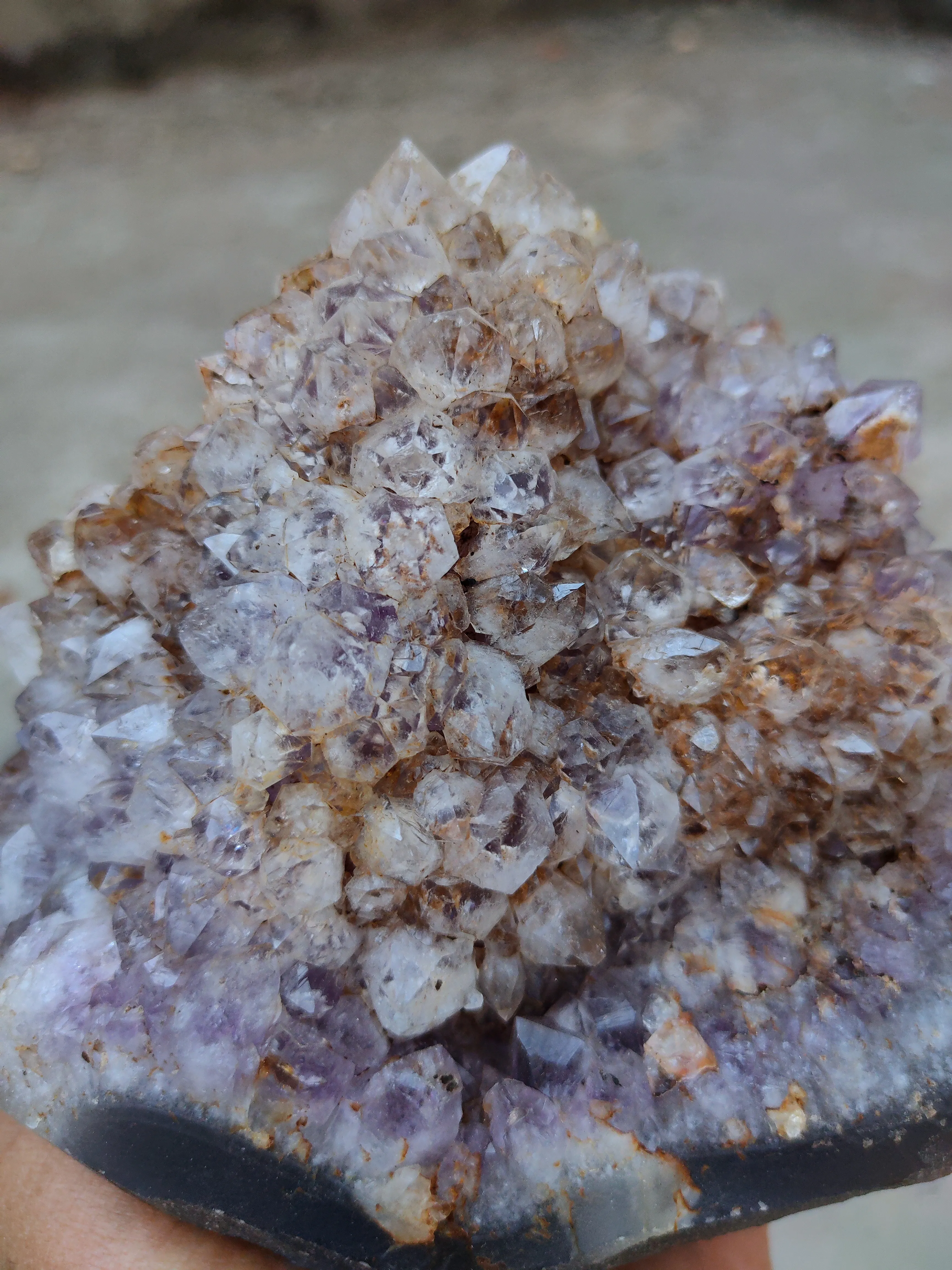 Amethyst in Okenite Ball - image 3