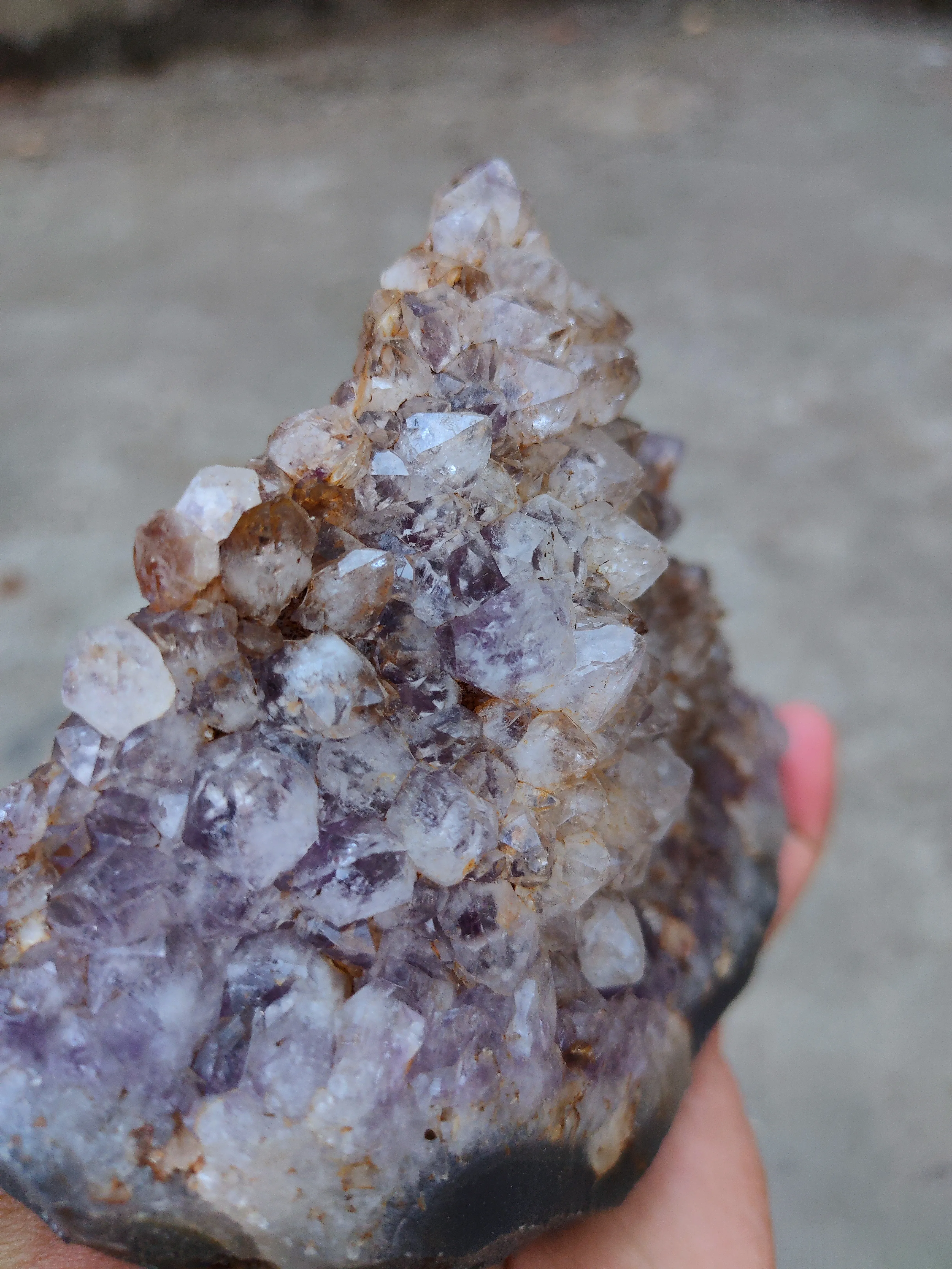 Amethyst in Okenite Ball - image 6