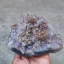 Amethyst in Okenite Ball - image 2
