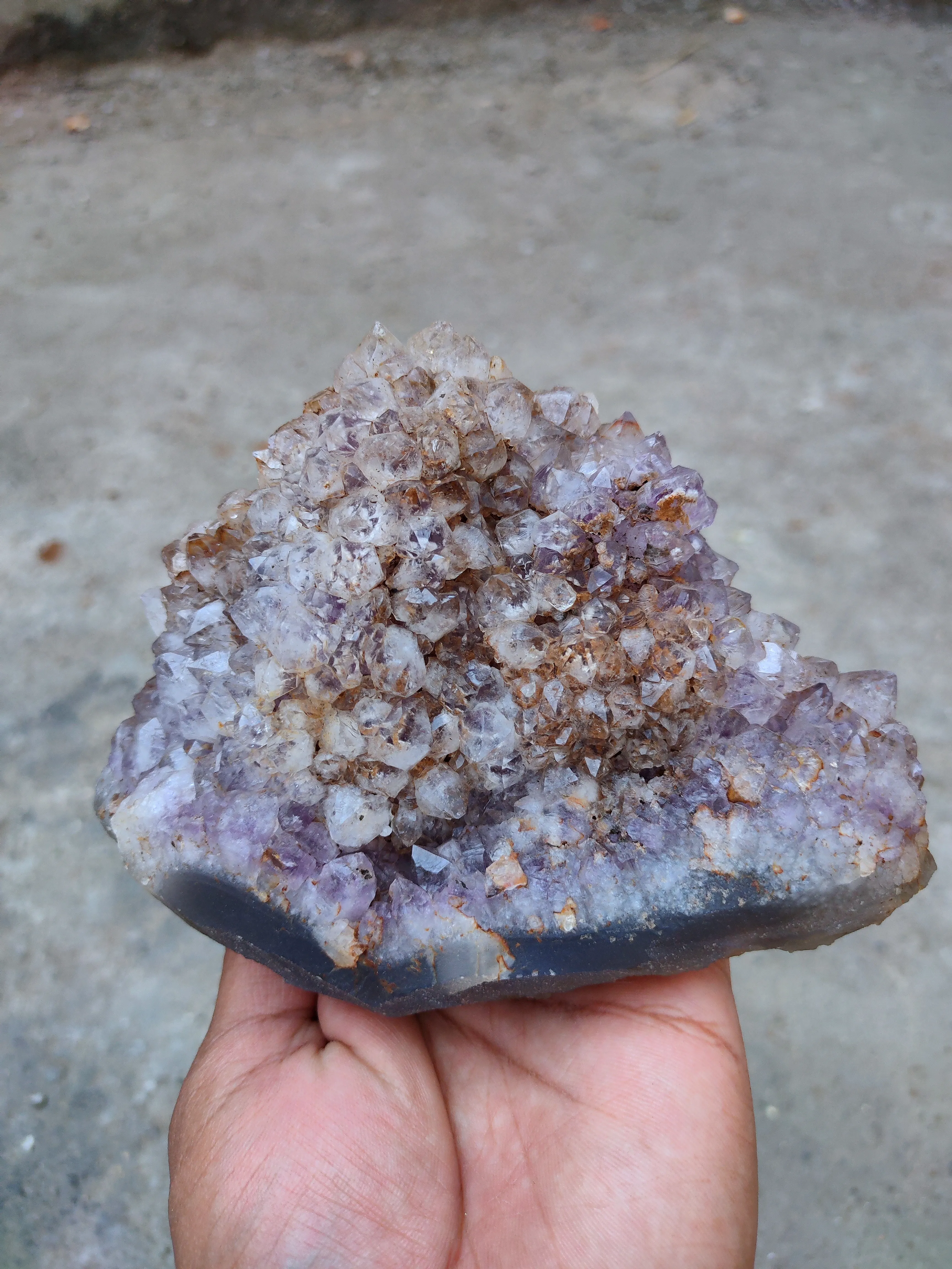 Amethyst in Okenite Ball - image 2
