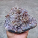 Amethyst in Okenite Ball - image 4