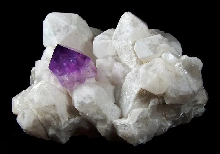 Amethyst, Milky Quartz - image 1