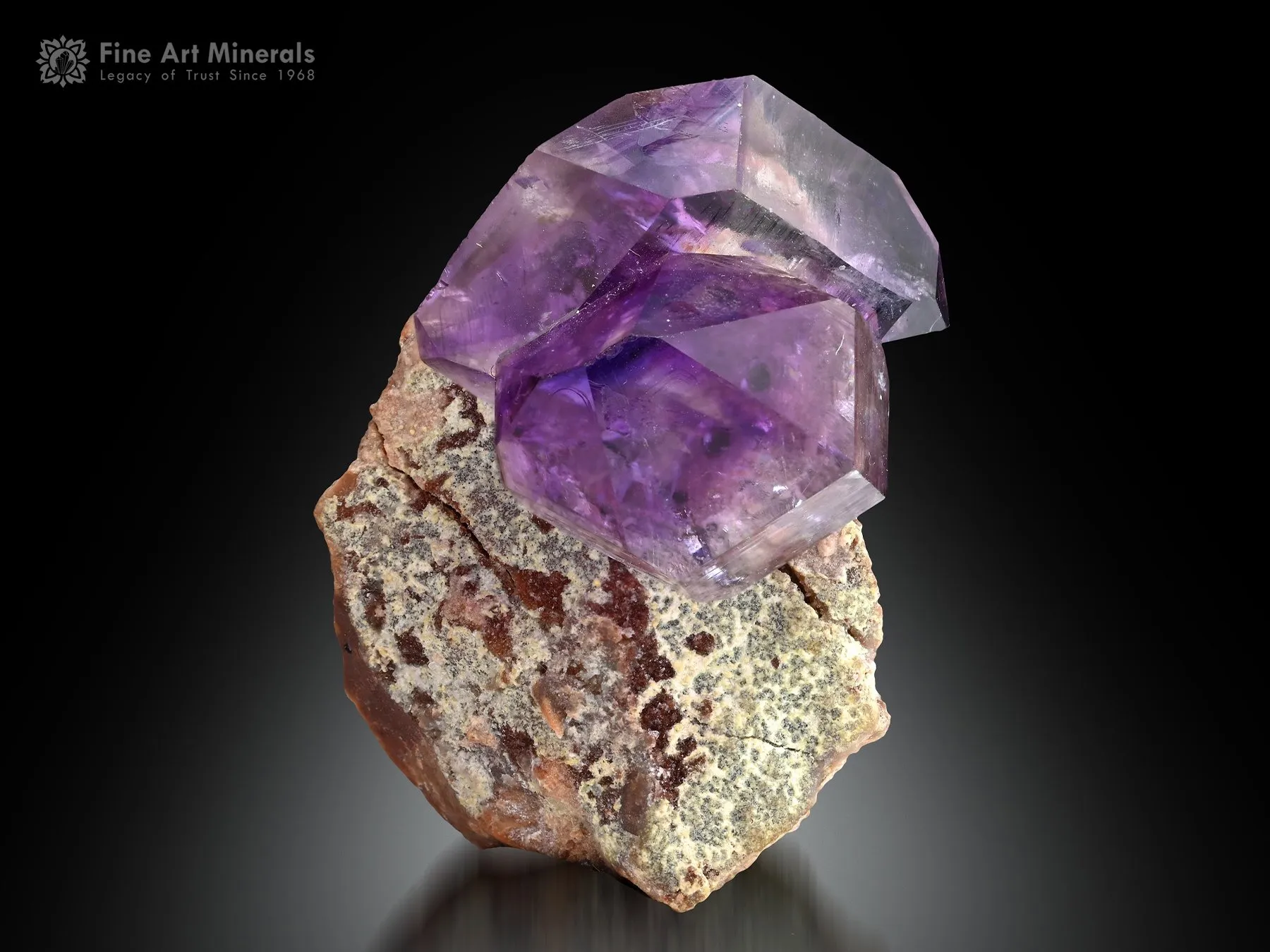 Amethyst on Matrix from Namibia - image 1