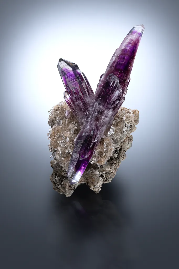Amethyst on Quartz image