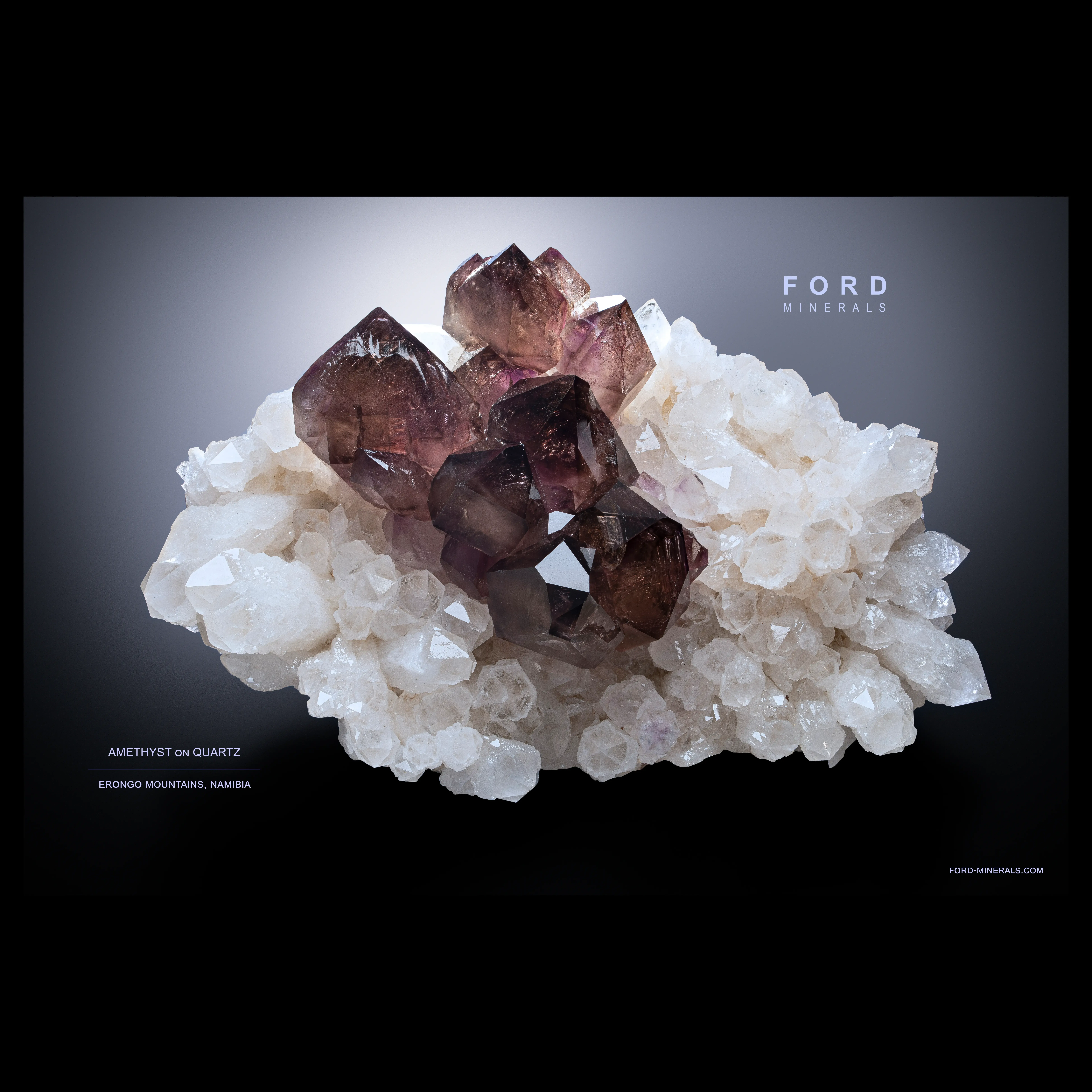 Amethyst on Quartz - image 1