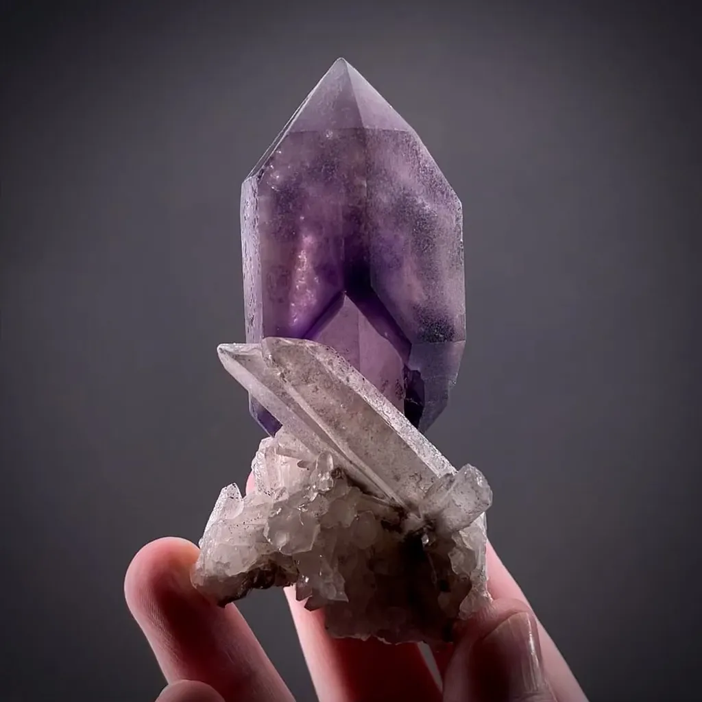 Amethyst on Quartz image