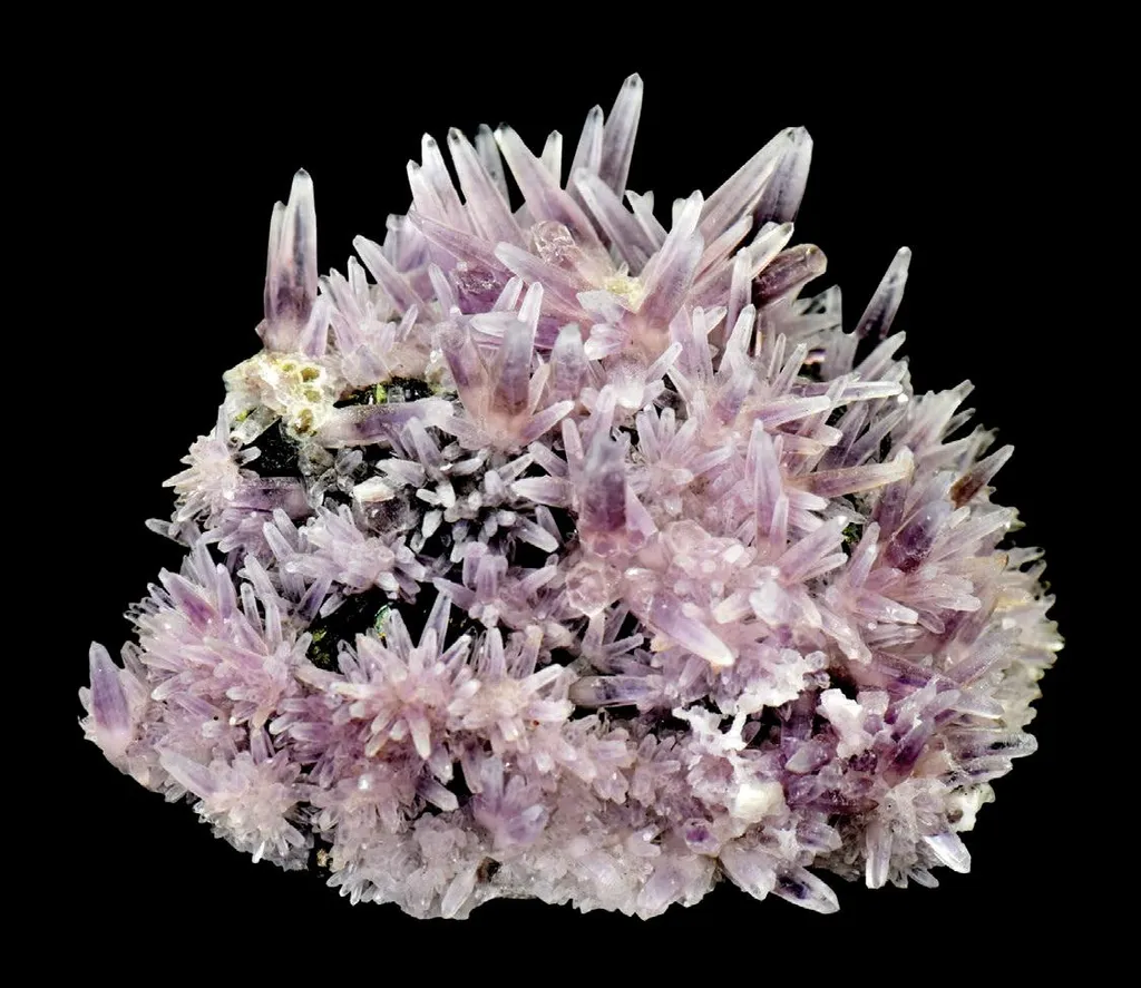 Amethyst on Sphalerite image