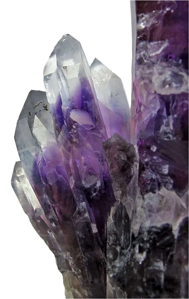 Amethyst Phantoms in Quartz - image 3