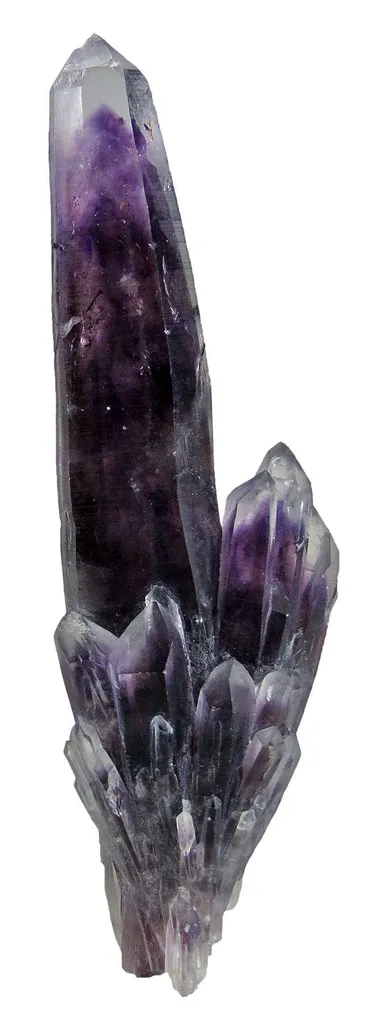 Amethyst Phantoms in Quartz image