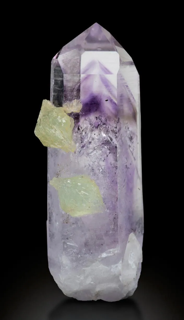 Amethyst, Prehnite - image 1