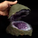 Amethyst Purple Crystals Geode (2 Halves ) Natural Mineral Specimen - image 5