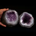 Amethyst Purple Crystals Geode (2 Halves ) Natural Mineral Specimen - image 4
