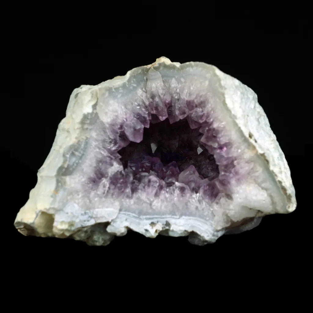 Amethyst Purple Crystals Geode (2 Halves ) Natural Mineral Specimen - image 2