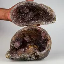 Amethyst Purple Crystals Geode (2 Halves ) Natural Mineral Specimen - image 1