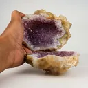 Amethyst Purple Crystals Geode (2 Halves ) Natural Mineral Specimen - image 1