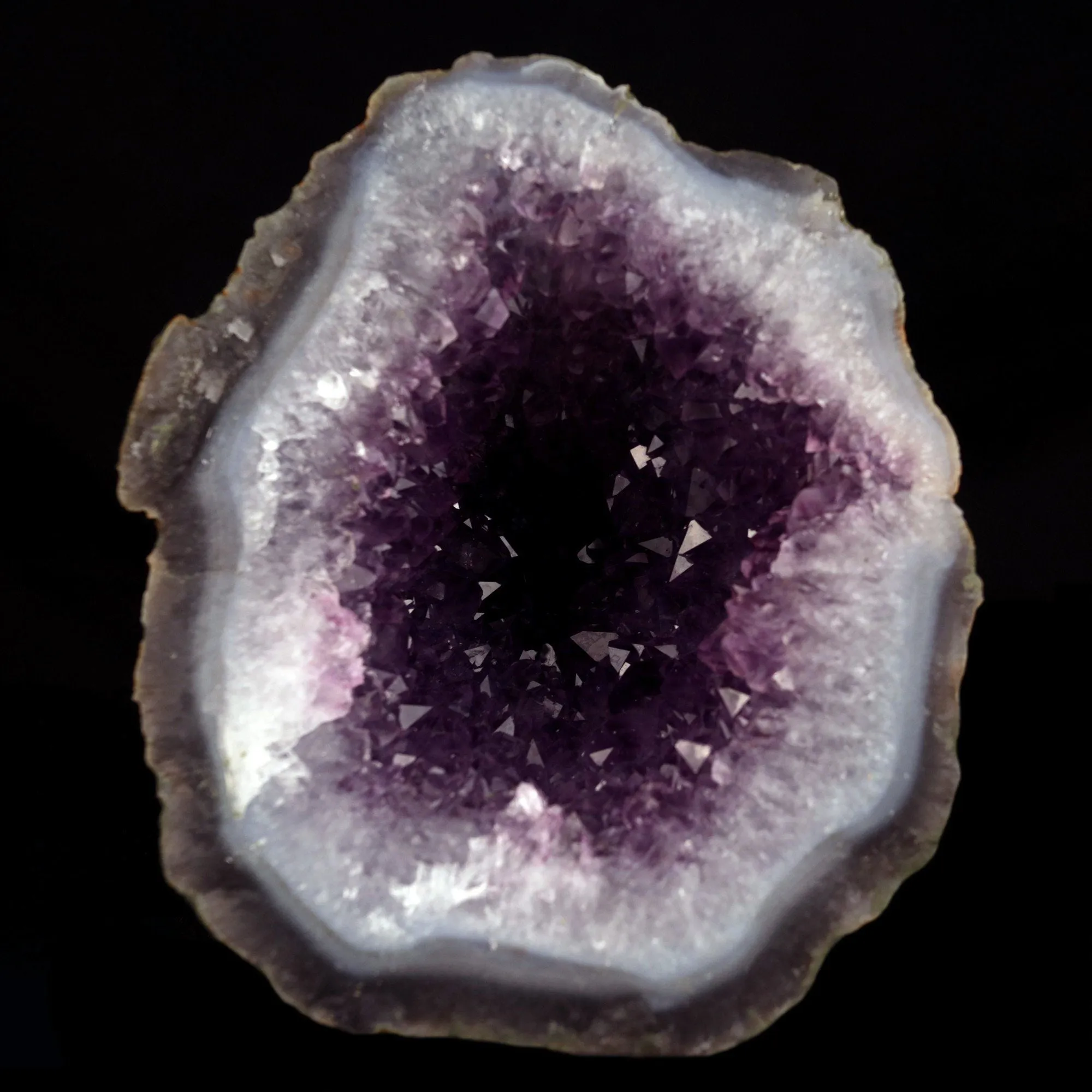 Amethyst Purple Crystals Geode (2 Halves ) Natural Mineral Specimen - image 3