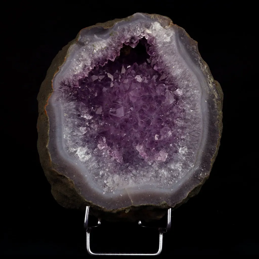 Amethyst Purple Crystals Geode (2 Halves ) Natural Mineral Specimen - image 2