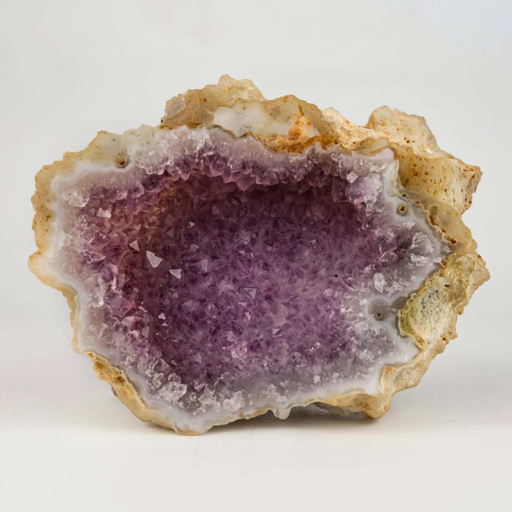 Amethyst Purple Crystals Geode (2 Halves ) Natural Mineral Specimen - image 2
