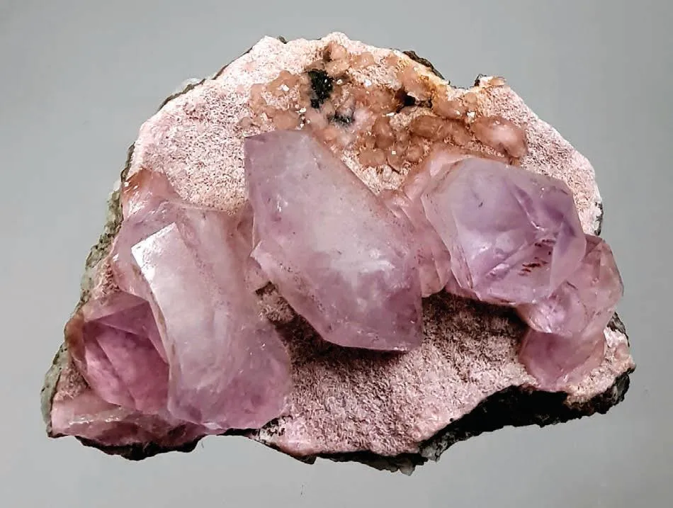 Amethyst, rhodocrosite - image 1