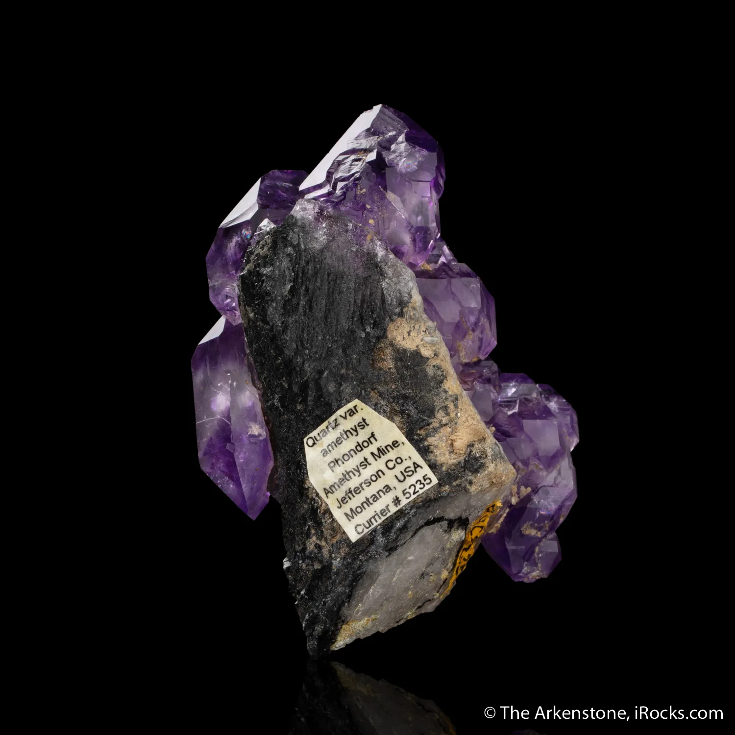 Amethyst scepter (historic locale) on Smoky Quartz - image 3