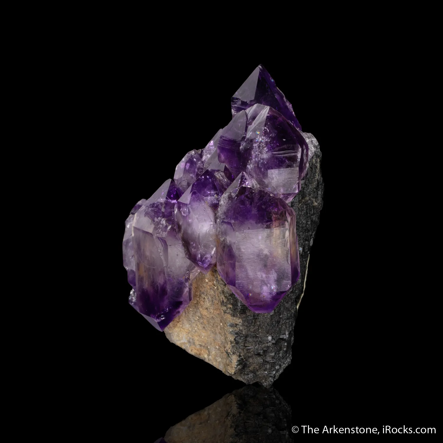 Amethyst scepter (historic locale) on Smoky Quartz - image 2