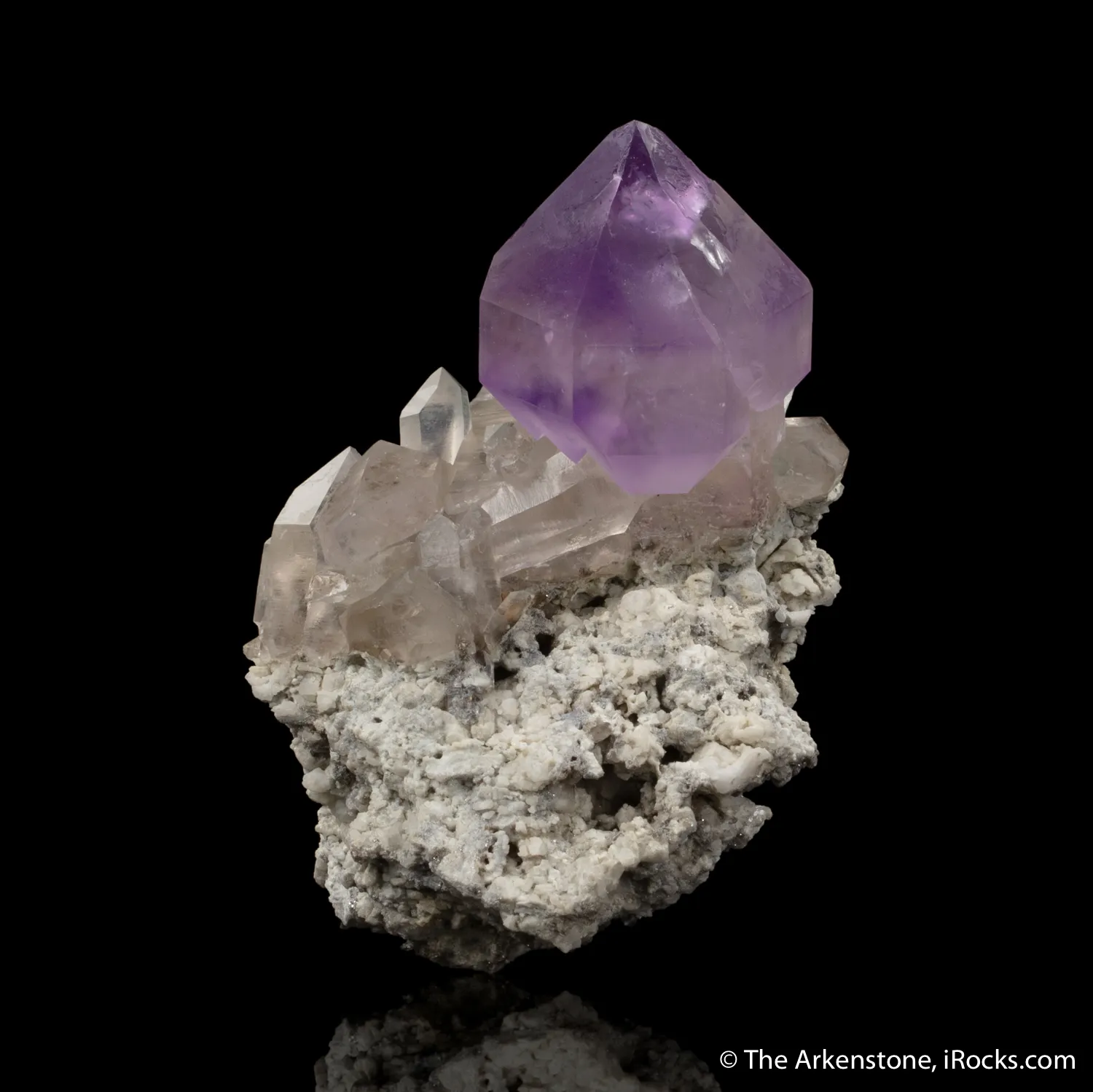 Amethyst scepter on Quartz - image 2