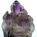 Amethyst Scepter on Smoky Quartz - image 2