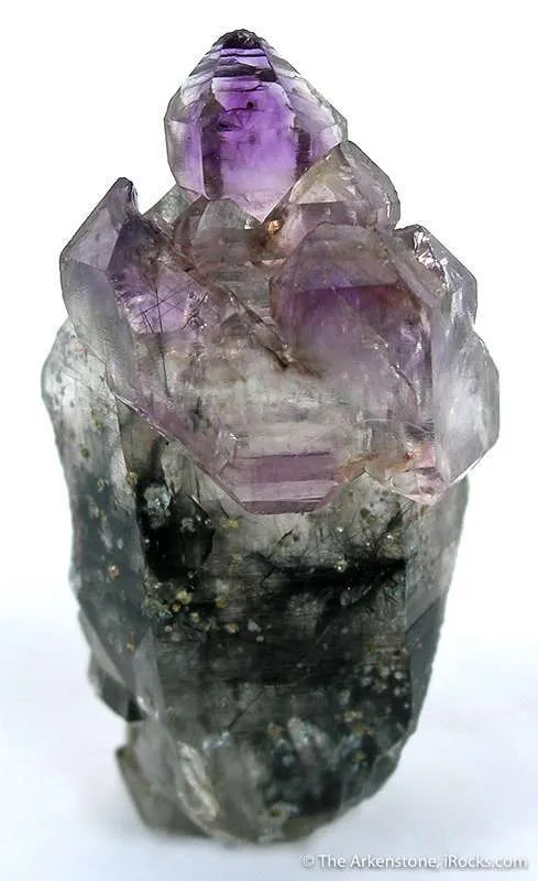 Amethyst Scepter on Smoky Quartz image