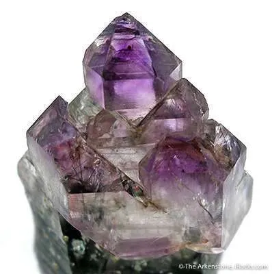 Amethyst Scepter on Smoky Quartz - image 3